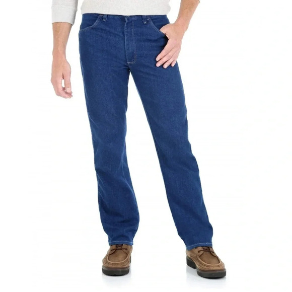 Wrangler Men's Performance Series Stretch Regular Fit Blue Jean's 40" x 30" - Picture 1 of 9